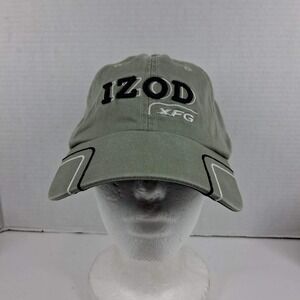 IZOD XFG Mens Golf Hat Olive Green Cotton Adjustable Strapback Baseball Cap
